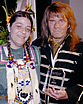 Nick Ashron with Tonya Hountingwolf